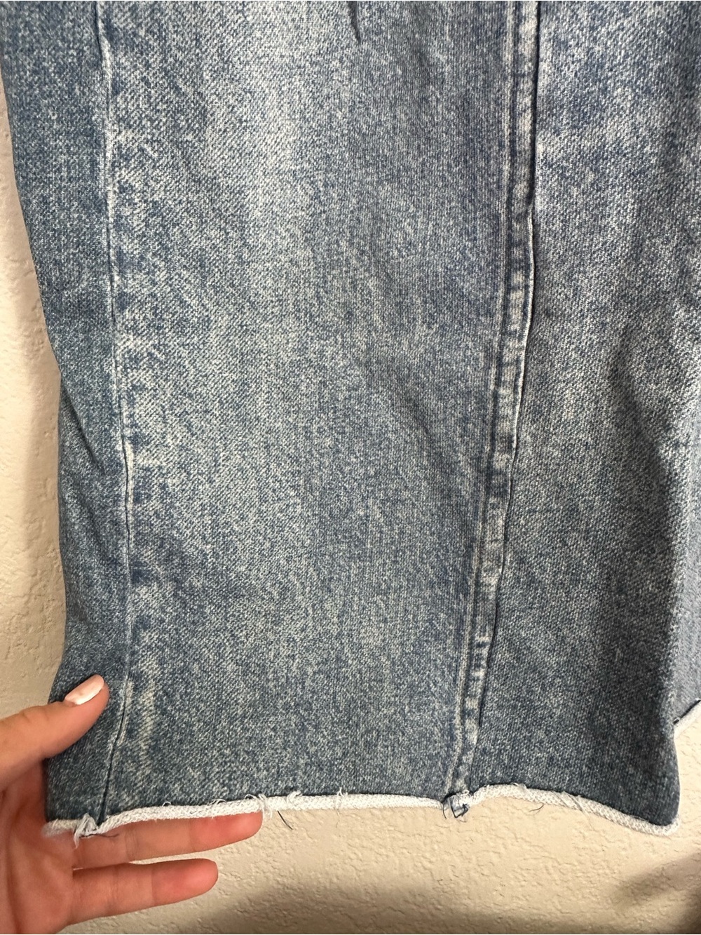 Rag & Bone Miramar Wide Leg Terry Cotton Jeans in Light Blue Size XXS - Picture 7 of 11
